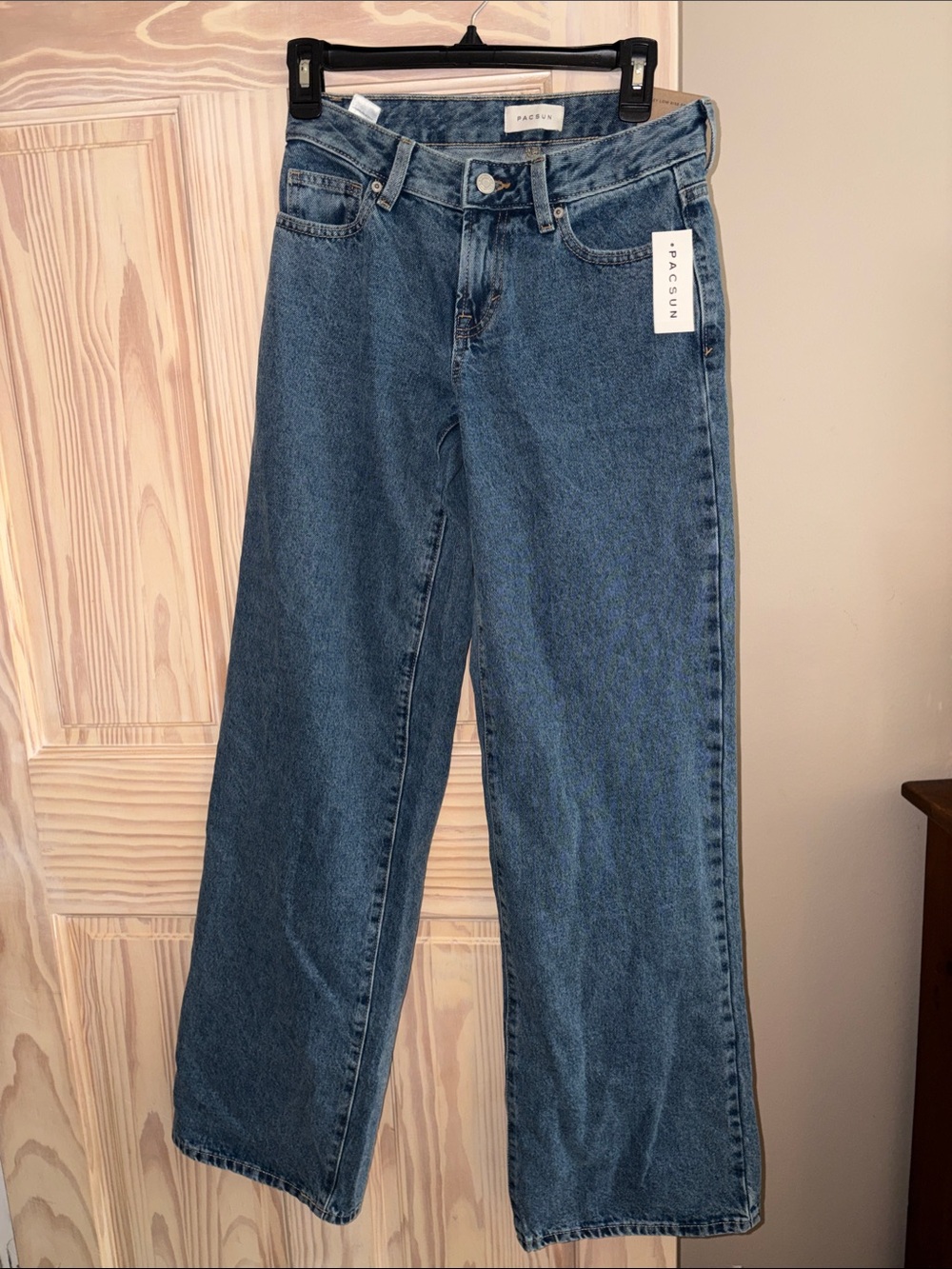 PacSun Mid Wash High-Rise Wide Leg Jeans